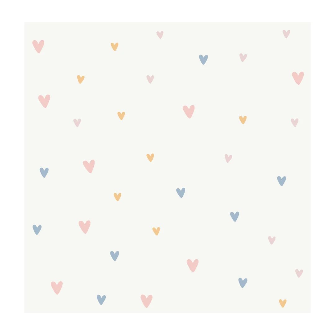 SIPO: Nursery Wall Decals - Soft Pastel Hearts
