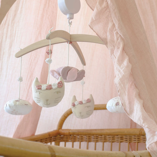 Trois Kilos Sept Rose & Lili Wooden Musical Mobile