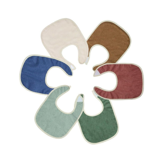 Trois Kilos Sept 6-Pack First Age Baby Bibs – Assorted Colors