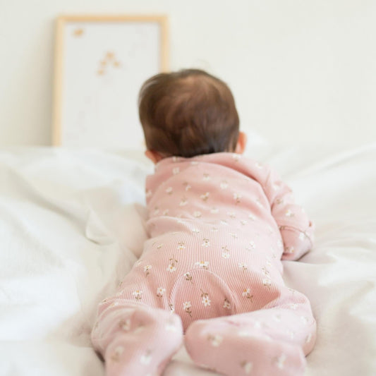 Trois Kilos Sept Ribbed Cotton Sleepsuit – Assorted Colors (6 Months)