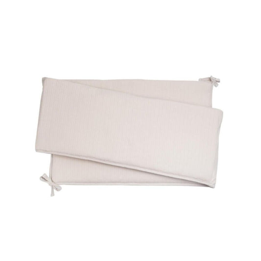 Trois Kilos Sept Tam Tam Crib Bumper – Sable (180 x 23 cm)