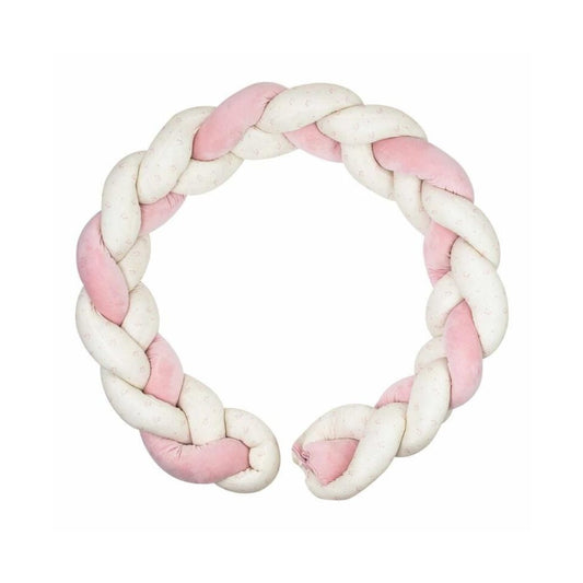 Trois Kilos Sept Decorative Braided Bumper – Fleur Rose (200 cm)