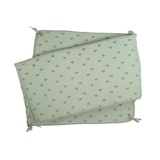 Trois Kilos Sept Honey Crib Bumper – Argile (40 x 80 cm)