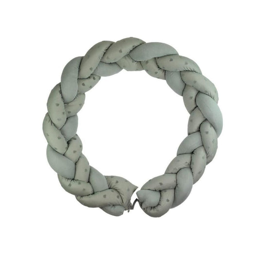 Trois Kilos Sept Decorative Braided Bumper – Honey Argile (200 cm)