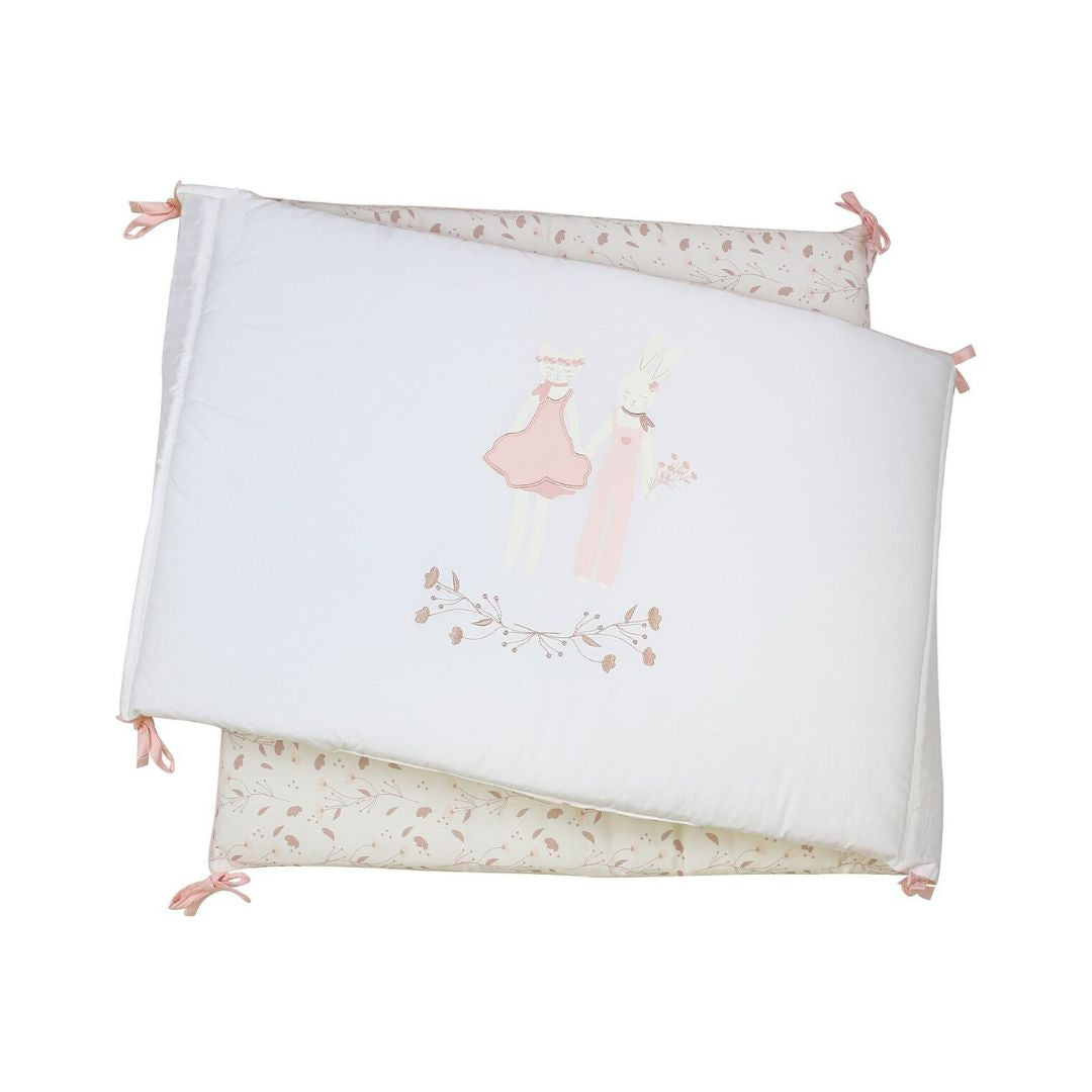 Trois Kilos Sept Rose et Lili Crib Bumper (40 x 180 cm)