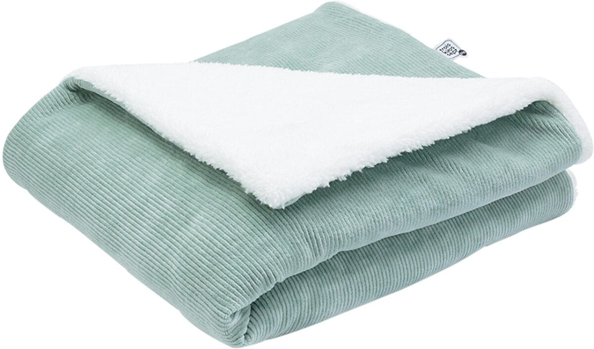 Trois Kilos Sept Wooly Sherpa Blanket Mint (75 x 100 cm)