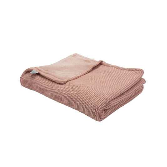 Trois Kilos Sept: Knitted Flannel Blanket – Terre de Sienne (75 x 100 cm)