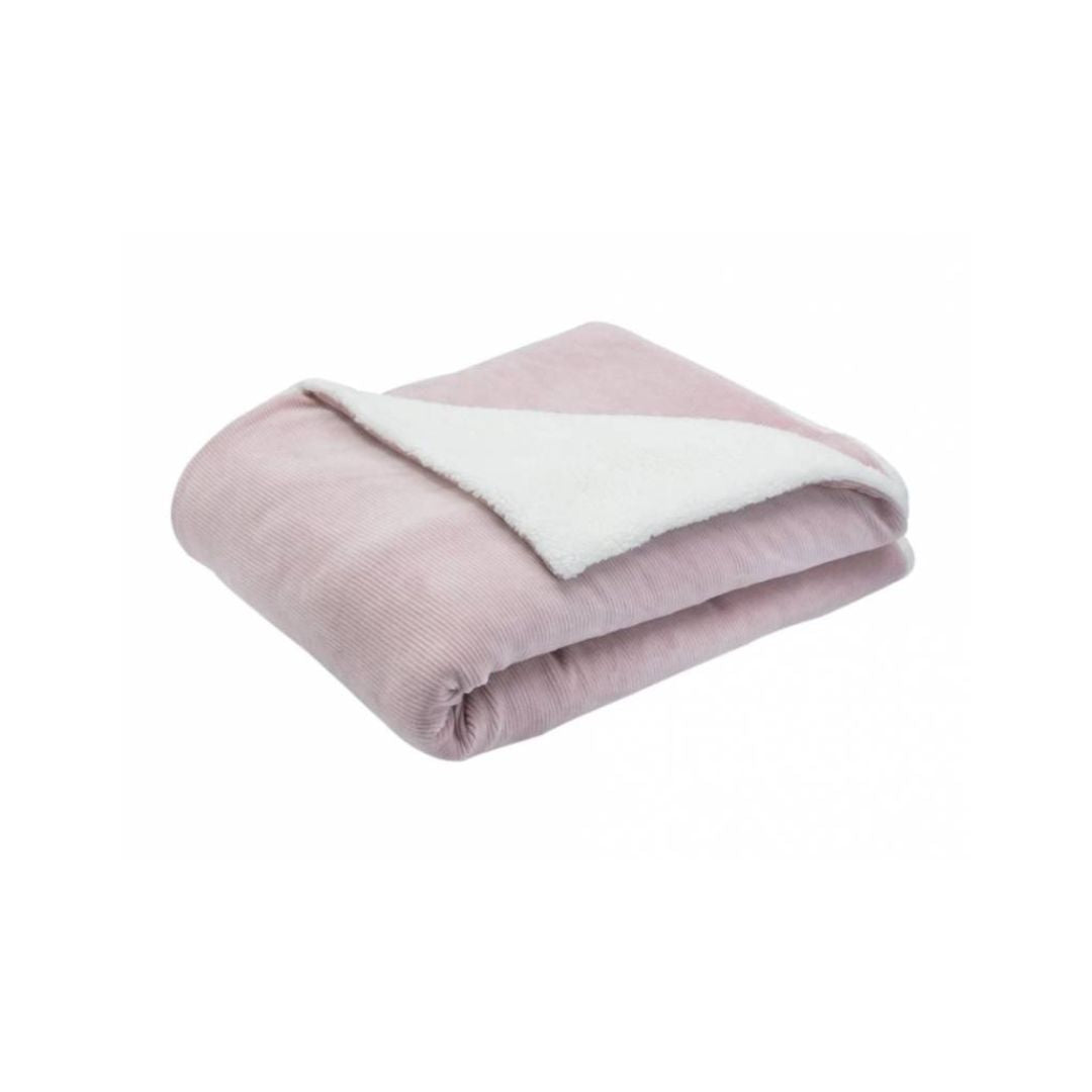 Trois Kilos Sept Wooly Sherpa Blanket – Old Rose (75 x 100 cm)