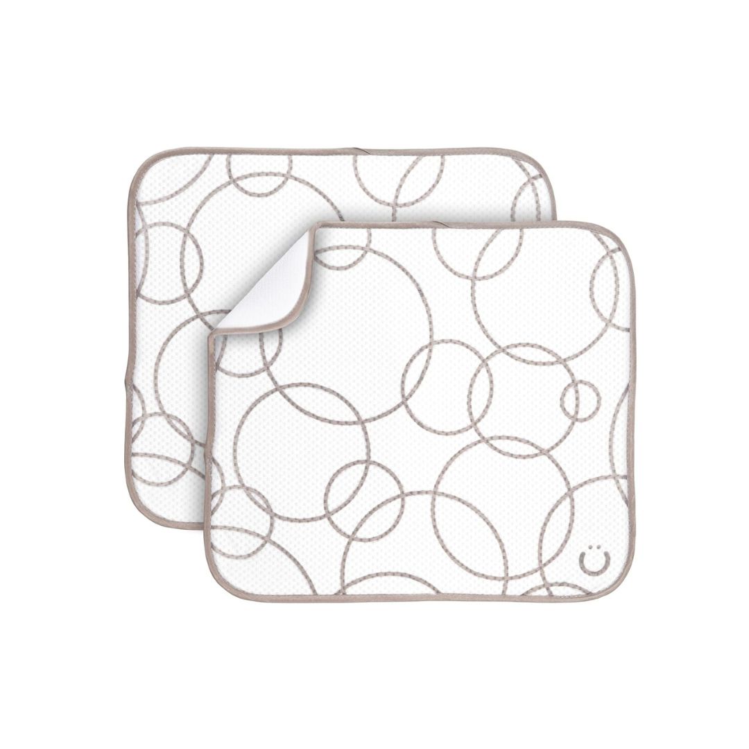 Ubbi Microfiber Dish Drying Mats – Taupe (Pack of 2)