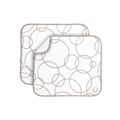 Ubbi Microfiber Dish Drying Mats – Taupe (Pack of 2)