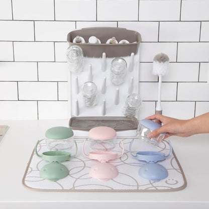 Ubbi Microfiber Dish Drying Mats – Taupe (Pack of 2)