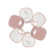 Trois Kilos Sept: 6-Pack Newborn Bibs – Blanc & Rose