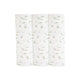 Three folded fabric swatches with a subtle pattern on a white background