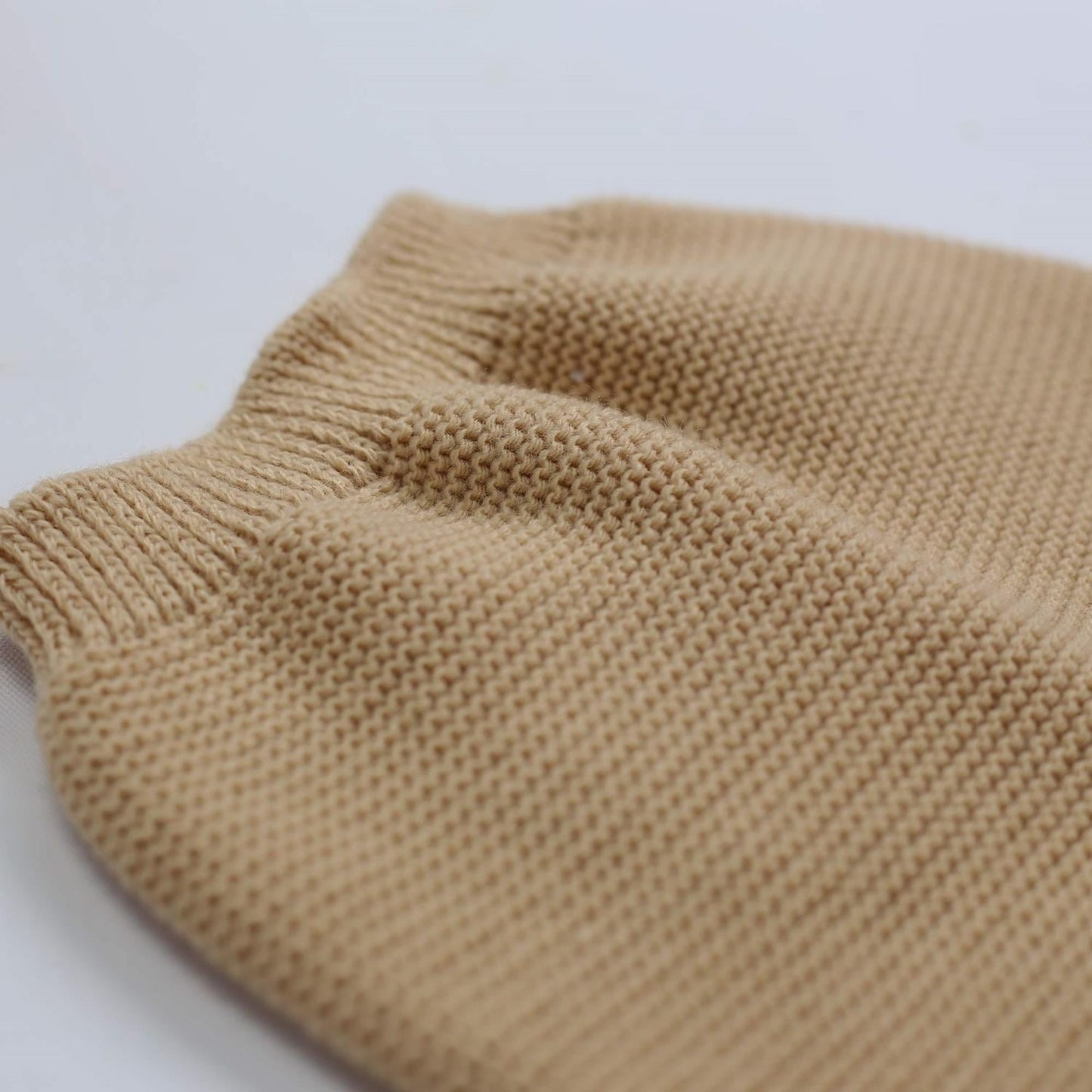 Trois Kilos Sept: Knitted Trousers – Caramel (0-1 Month)
