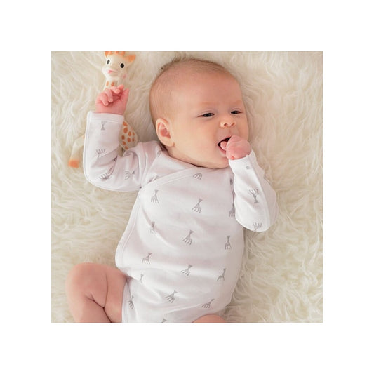 Trois Kilos Sept Sophie la Girafe Long-Sleeve Newborn Bodysuit