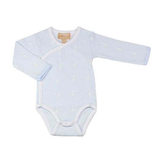 Sophie la Girafe Long-Sleeve Bodysuit – Blue (1 Month)