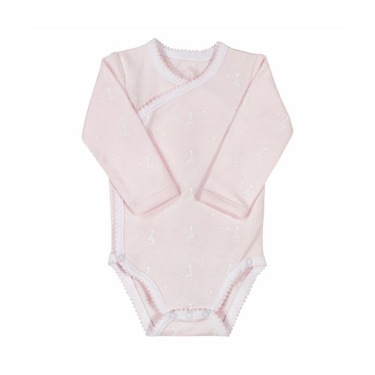 Sophie la Girafe Wrap-Style Bodysuit – Pink (3 Months)