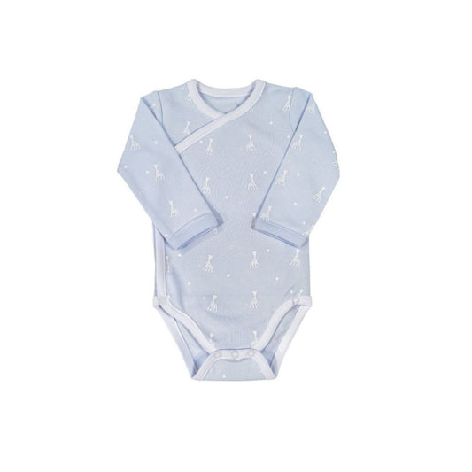 Sophie la Girafe Wrap-Style Bodysuit – Blue (3 Months)