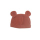Trois Kilos Sept Knitted Newborn Hat Terracotta (0-1 Month)