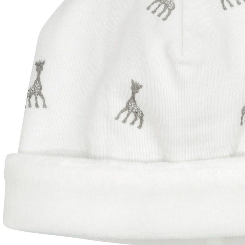 Sophie la Girafe® Newborn Hat – White/Grey
