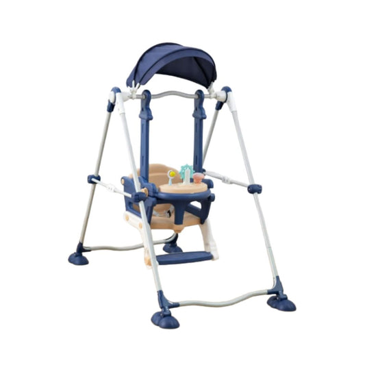 Baby Swing Chair with Canopy & Interactive Toy Tray