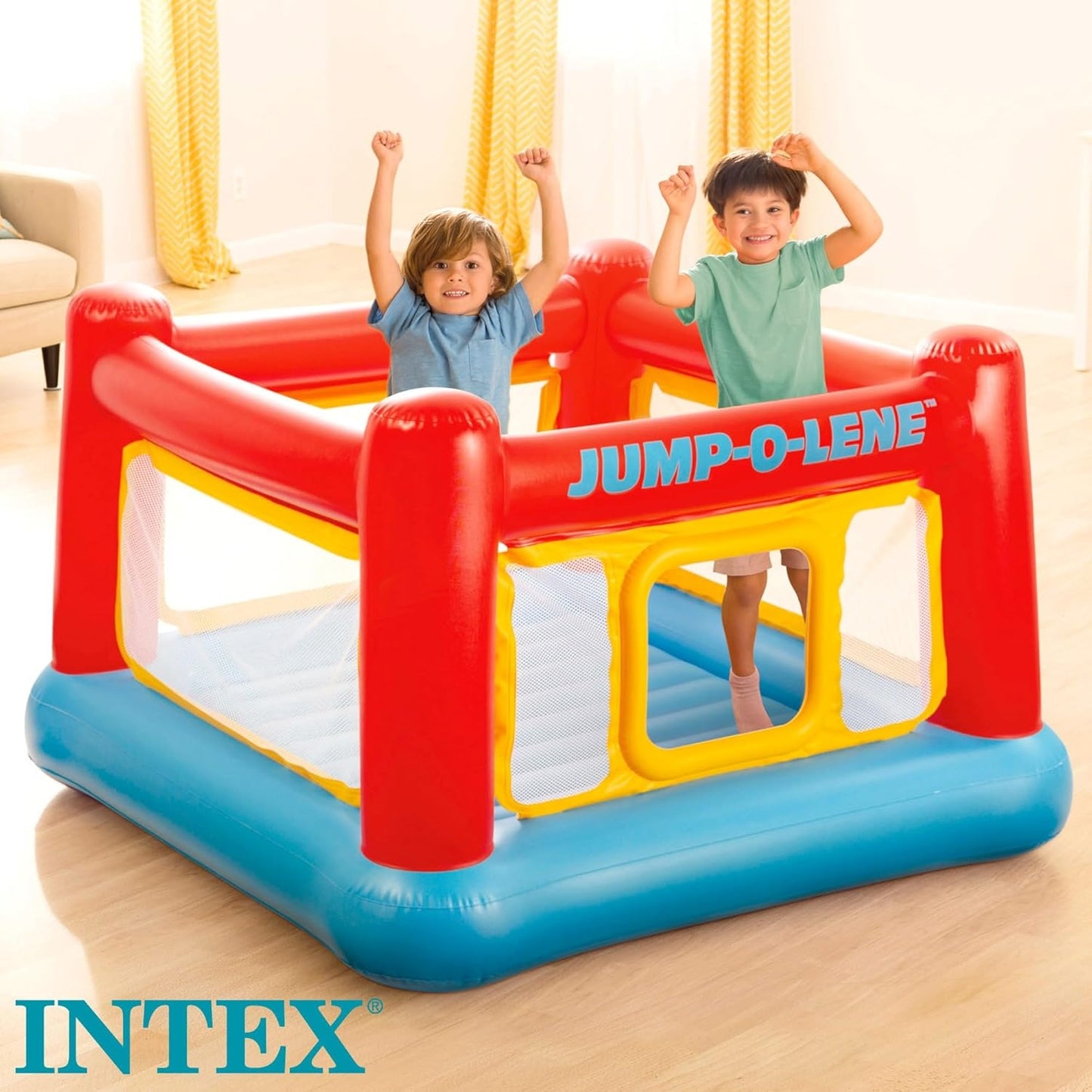 Intex Playhouse Jump-O-Lene Inflatable Bouncer (Ages 3–6)