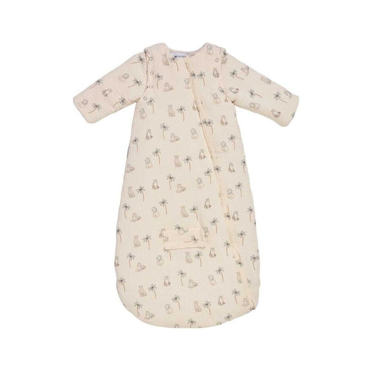 CANDIDE 90cm Travel Blanket Sleep Sack – White Tiger Print