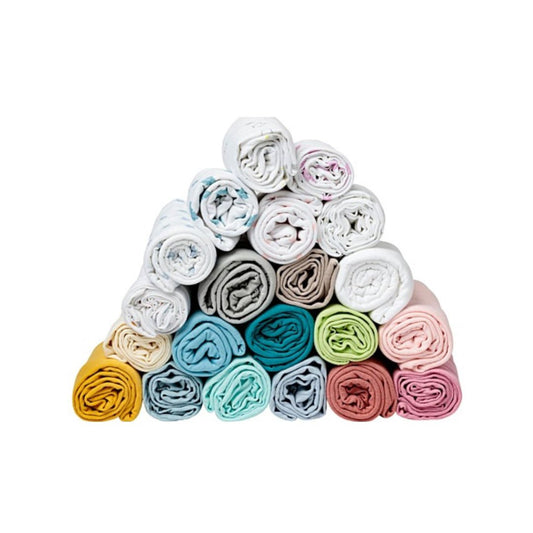 Set of 2 Premium Cotton Fitted Baby Sheets