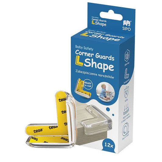 SIPO: L-Shape Transparent Corner Protectors (12 Pack - SIP-SBS-EC52)