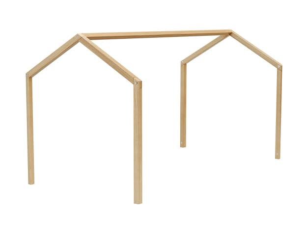 Jurababy: Toit Cabane SONHO Mini (70 x 140 cm) - Wooden House Bed Canopy Roof Frame