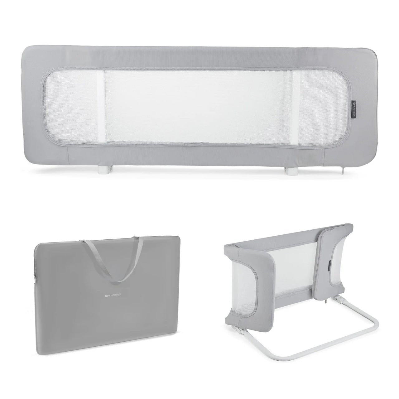 Kinderkraft: GUARD AND DREAM Bed Guard Rail (Light Grey)