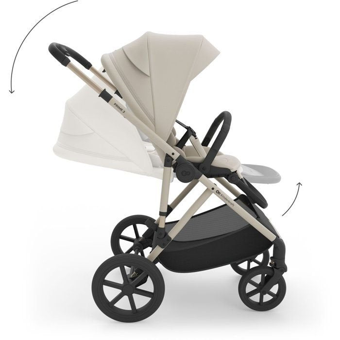 Kinderkraft: PRIME 3 3-in-1 Multifunction Stroller (Beige)