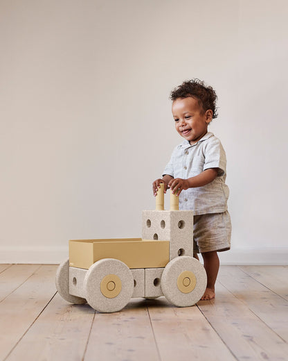3-in-1 Baby Walker -Sand Grey / Honey Yellow