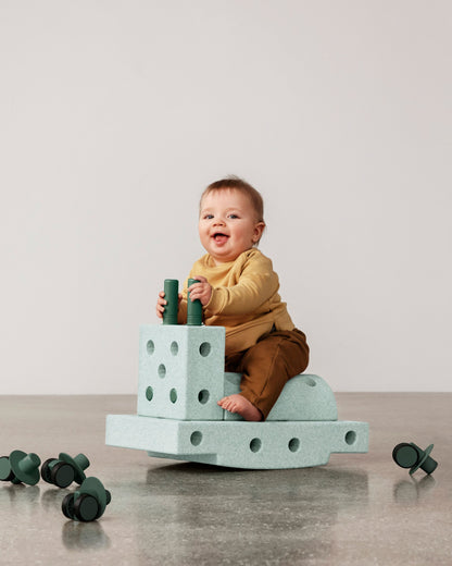 Curiosity Set-Ocean Mint / Forest Green