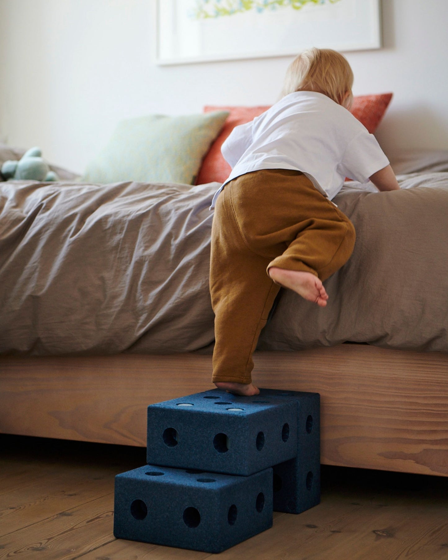 3-in-1 Baby Walker- Deep Blue / Sky Blue