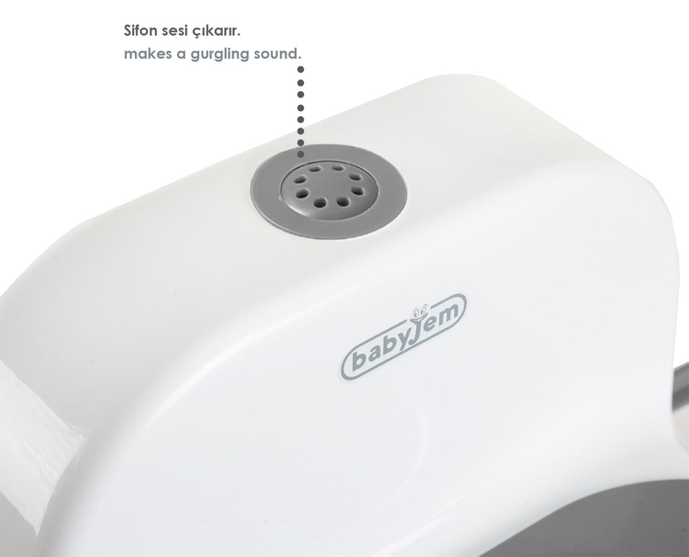 Babyjem Potty Trai̇ni̇ng Wi̇th Flush Sound Whi̇te