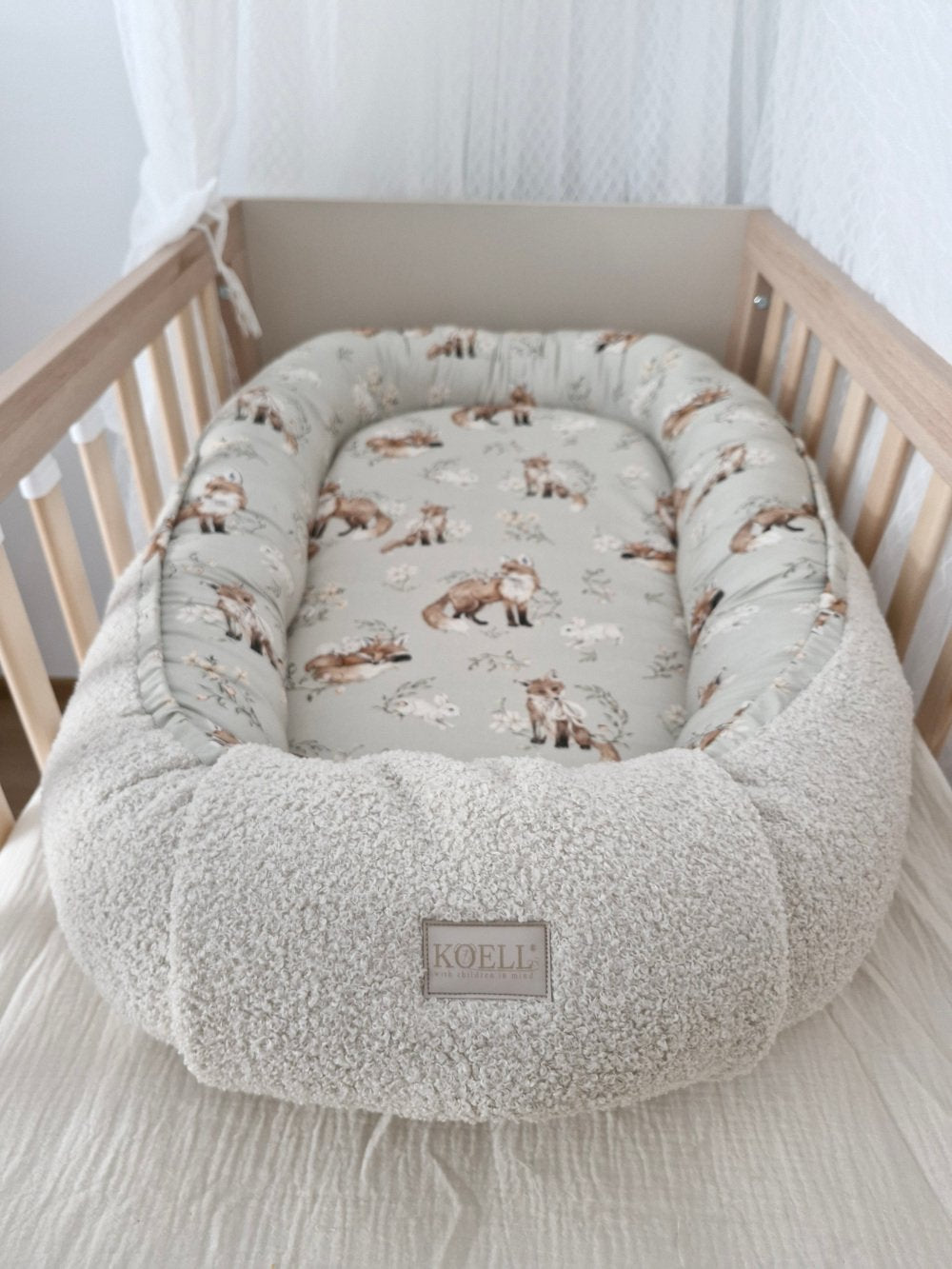 KOELL: Baby Cocoon Nest - Foxes Collection