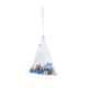 A white Babyjem mesh laundry bag for baby clothes with a secure zipper, sized 46x36 cm.