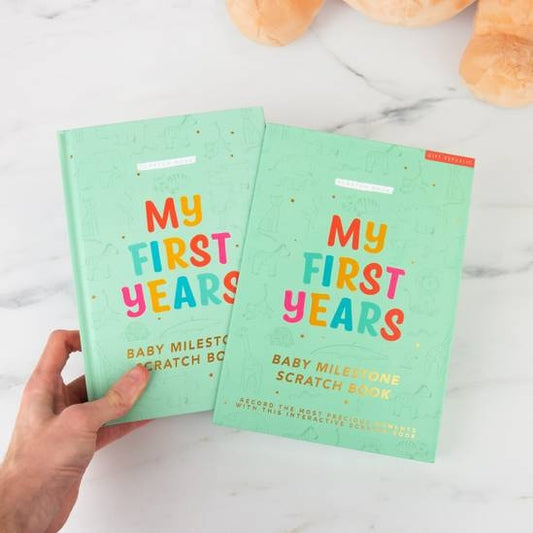 My First Years: Baby Milestone Scratch Book & Memory Journal