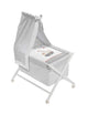 Wooden Baby Crib with Textiles and Canopy – Pirate Model