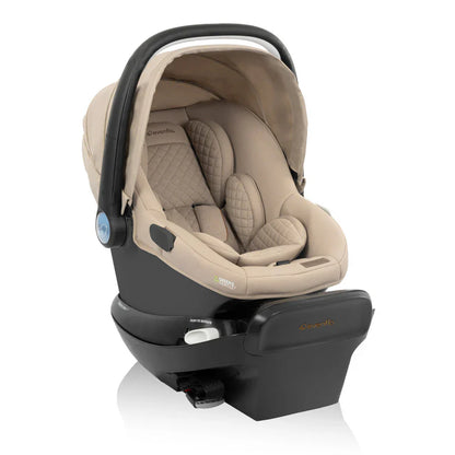 Evenflo Shyft Intuiti+ Travel System with Revolve180 LiteMax NXT &amp; SensorySoothe travertine