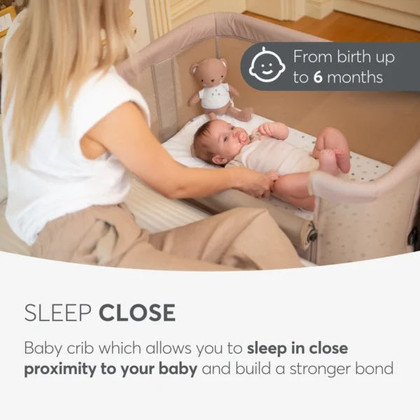 Kikkaboo: Bedside Crib Noah – Beige