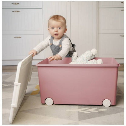 Rolling Storage Chest - Medium Size Rose