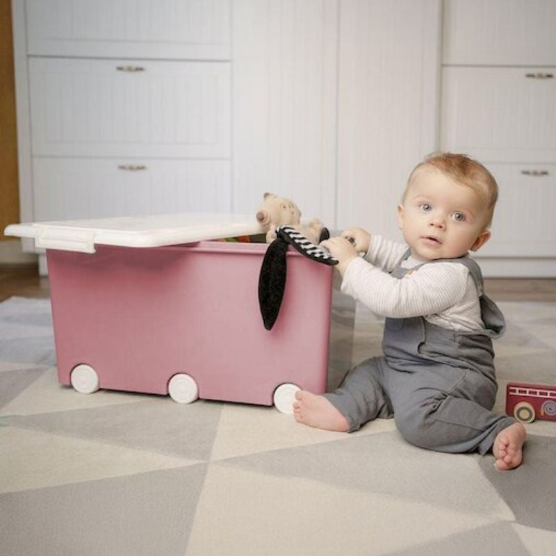 Rolling Storage Chest - Large Size Rose