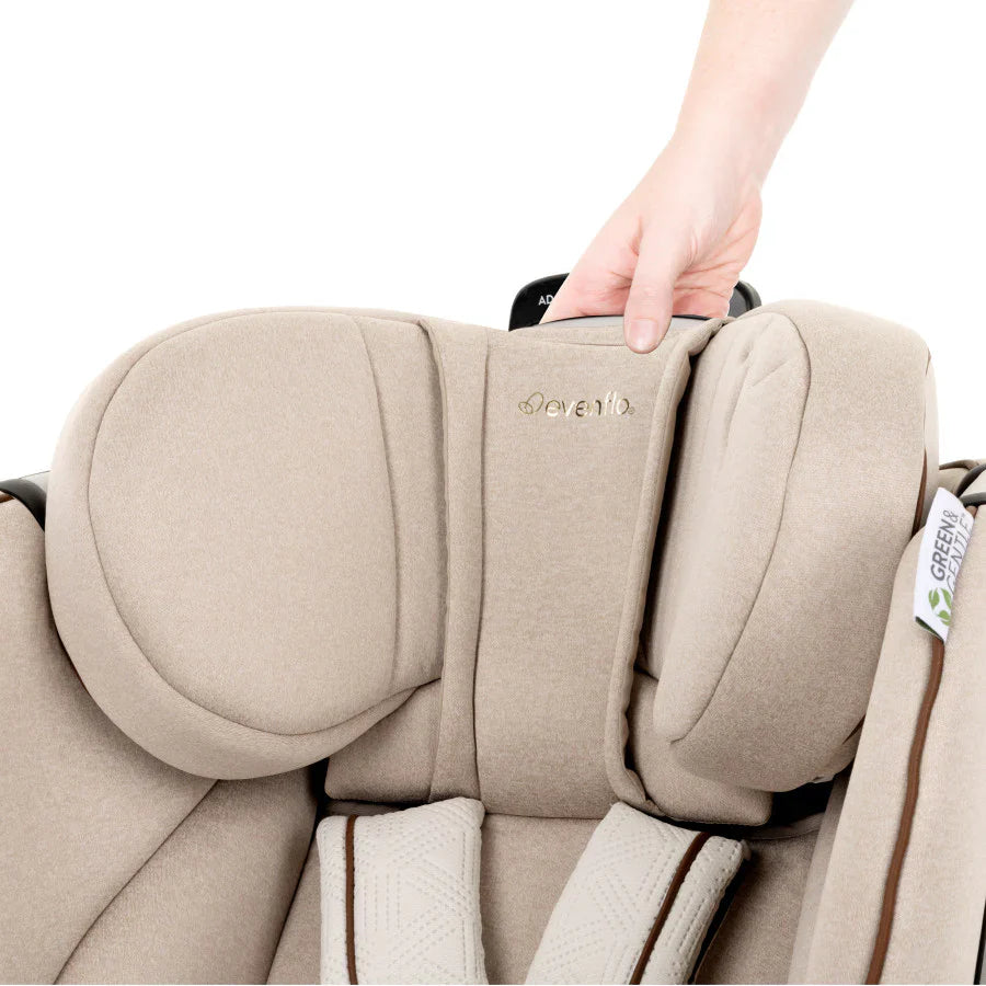 Evenflo  limited edition Gold Revolve 360 Extend Rotational All-in-One Car Seat champagne