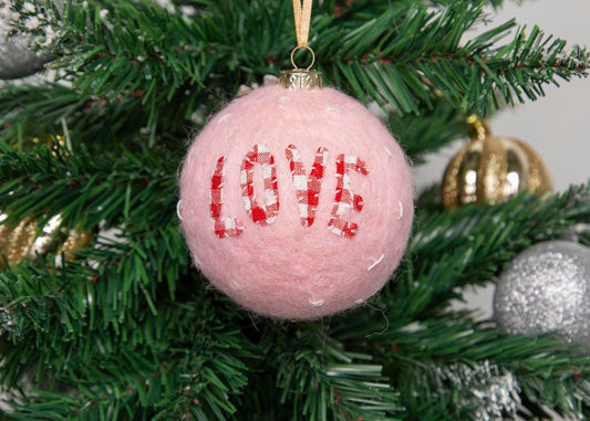 Sweet Love Felt Holiday Ornament