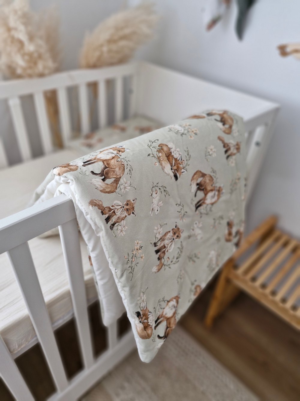KOELL: Premium Bedding Set with Integrated Filling - Lisy Print (135x100 cm / 40x60 cm)