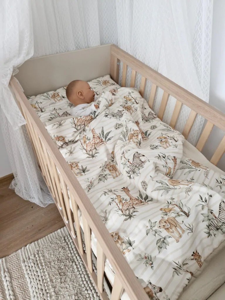 KOELL: Premium Bedding Set with Integrated Filling - Safari Collection (120x90 cm / 40x60 cm)