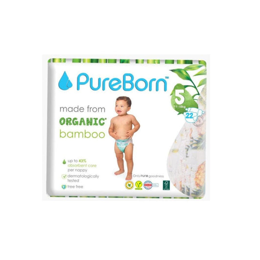 Pureborn Single Pack Nappies Size 6
