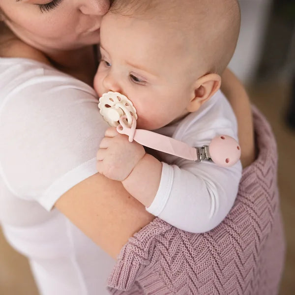 Silicone Pacifier Holder-Pink